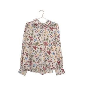 Entro floral button up blouse size medium